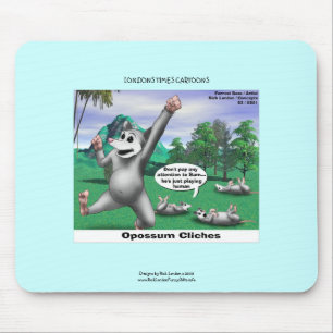 OPossummen Cartoon Funny Mouse Pad Mousepad