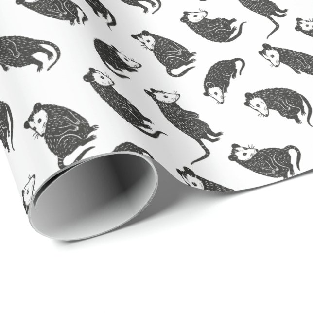 Opossums Geschenkpapier (Rolleneckpunkt)