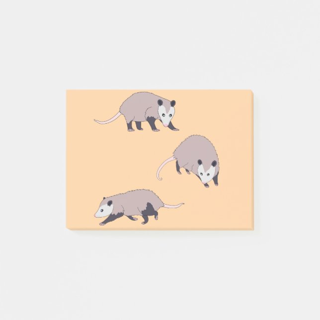 Opossums Post-it Klebezettel (Vorderseite)
