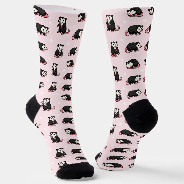 Opossums Socken (Gewinkelt)