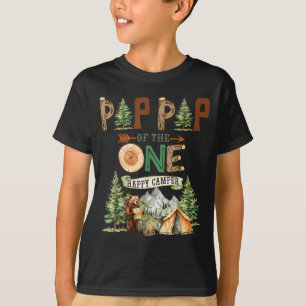 Oppa Oppa des einen glücklichen Camper 1. Geburtst T-Shirt