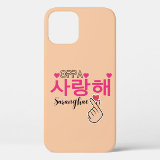 Oppa Saranghae Niedlich Kpop Hand Herz Case-Mate iPhone Hülle