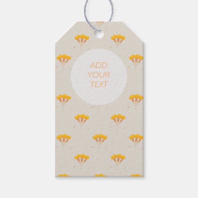 Oppies-Felddesign-Geschenkmarke Geschenkanhänger (Vorderseite)