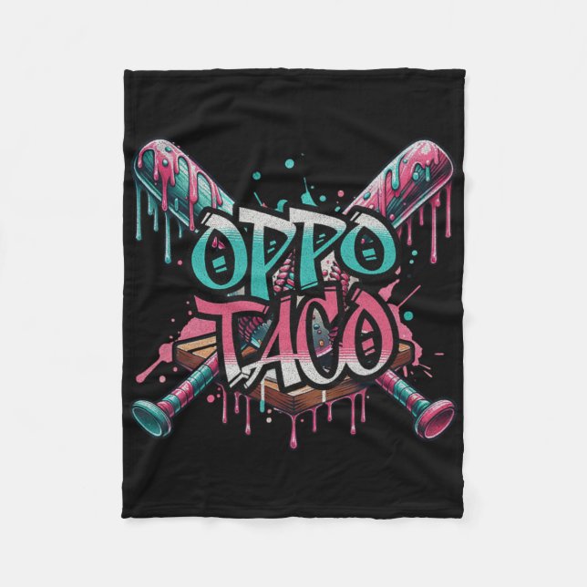 Oppo Taco Funny Bysebyll Eis Driping  Fleecedecke (Vorderseite)