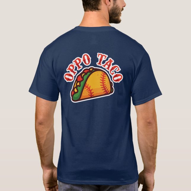 Oppo Taco Softball/Baseball T-Shirt (Rückseite)