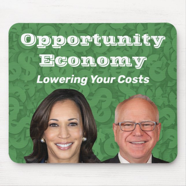 Opportunity Economy Harris Walz 2024 Mousepad (Vorne)