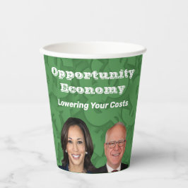 Opportunity Economy Harris Walz 2024 Pappbecher