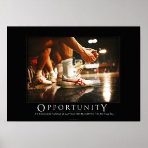 Opportunity Motivierend Spaß Poster