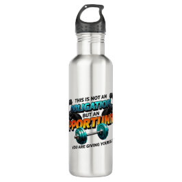 Opportunity Not Obligation Gym Quote Edelstahlflasche