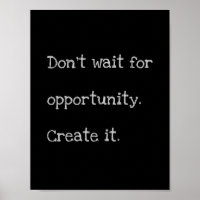 "Opportunity"-Zitat-Poster