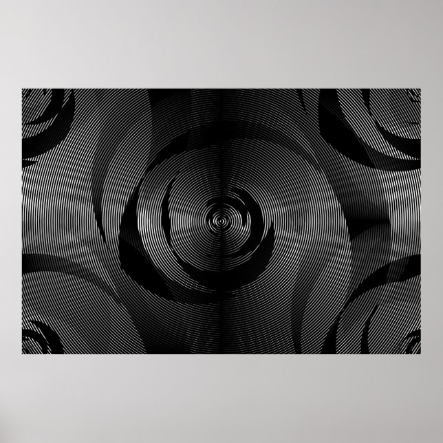 Opposing Log/Lin Spirals Converge 2/4/26 var 3 Poster (Vorne)