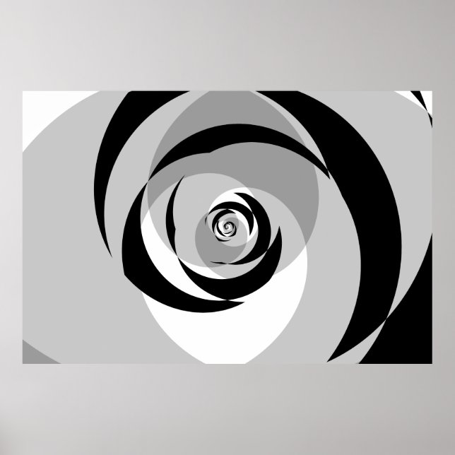 Opposing Log Spirals Converge 2/4/26 var 2 Poster (Vorne)