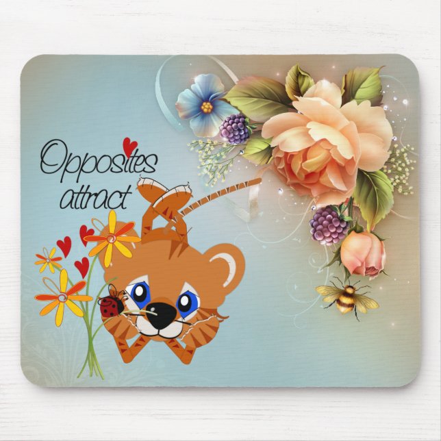 Opposites Attract Mousepad (Vorne)