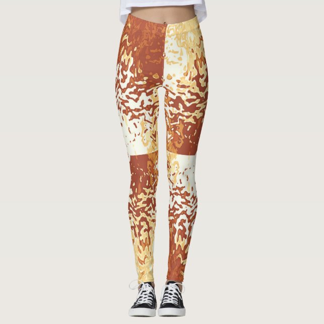 Opposites Attract Pumpkin Orange Leggings (Vorderseite)