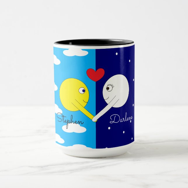 Opposites Attract - Sun & Moon in Love:  Tasse (Zentrum)