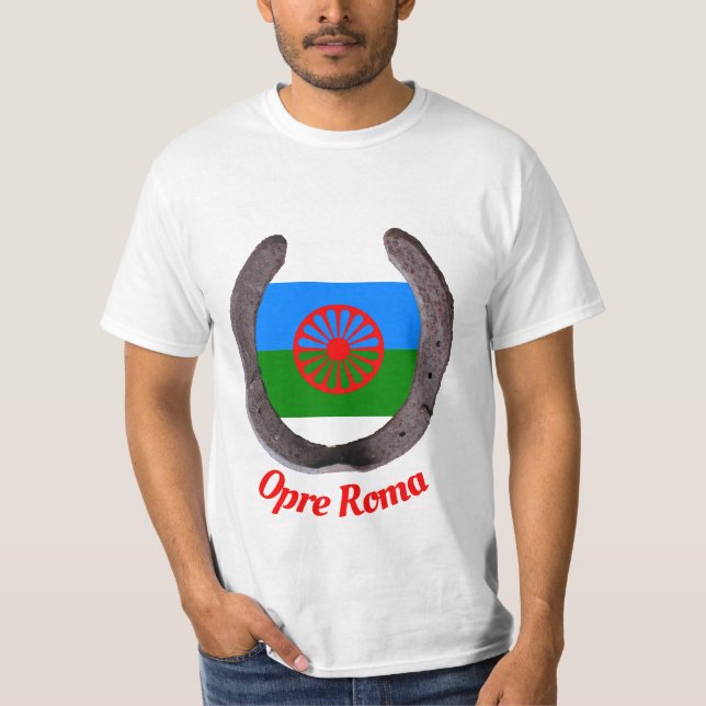 Opre Roma Romany Sinti und Roma T-Shirt (Vorderseite)