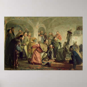 Oprichnina vor dem Gerichtshof von Iwan IV Poster