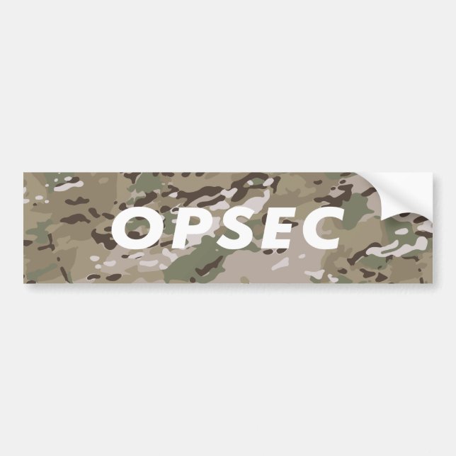 OPSEC - Betriebssicherheit Autoaufkleber (Vorne)