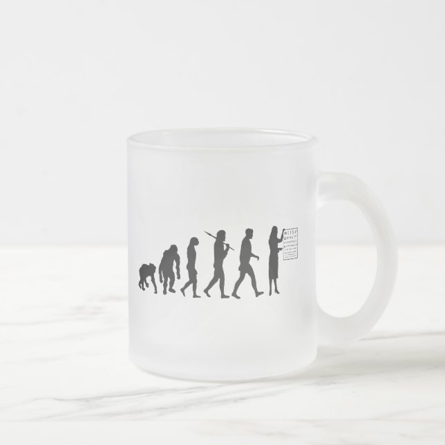 Optemetrist optisches Augen-Diagramm Mattglastasse (Rechts)