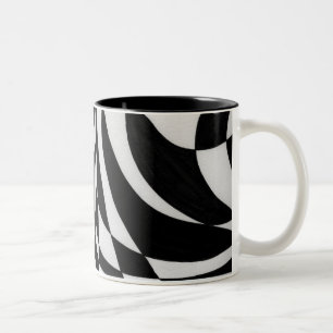 Optic #1 von Michael Moffa c1991 Zweifarbige Tasse