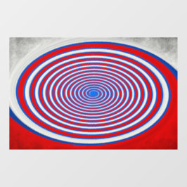 Optic Rings – Red Blue Window Decal Fensteraufkleber
