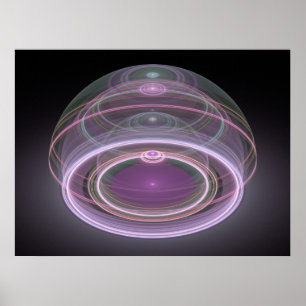 Optical Art 3D Grand Julian Fraktal 08 Poster