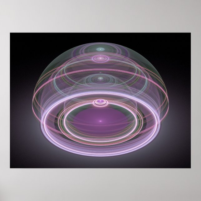 Optical Art 3D Grand Julian Fraktal 08 Poster (Vorne)