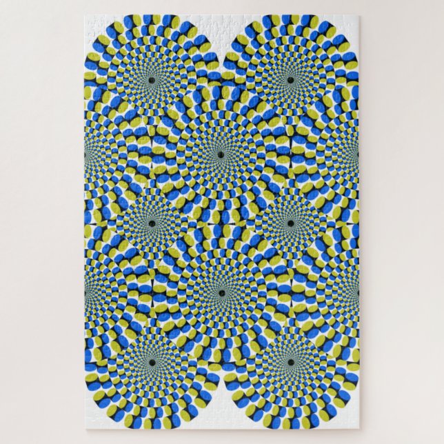 Optical Illusion Circles Novelty Puzzle (Vertikal)