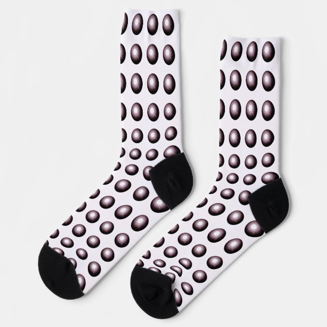 Optical Illusion Fun Full of Holes Robotics Socken (Linkes Detail)