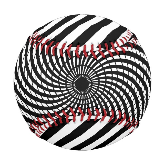 OPTICAL ILLUSION Geometrische Art Hypnotic Game Ba Baseball (Vorderseite)
