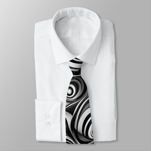 Optical Illusion Neck Tie Krawatte (Gebunden)