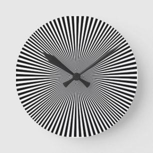 Optical-Illusion Runde Wanduhr