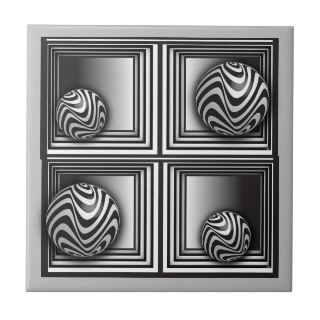 Optik durch Formen Fliese (Vorderseite)