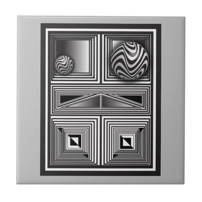 Optik durch Formen Fliese (Vorderseite)