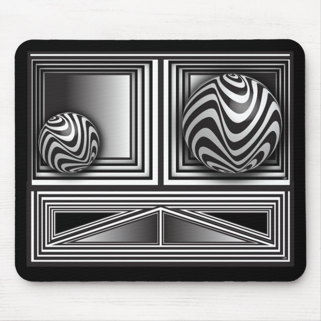 Optik durch Formen Maus Pad Mousepad (Vorne)