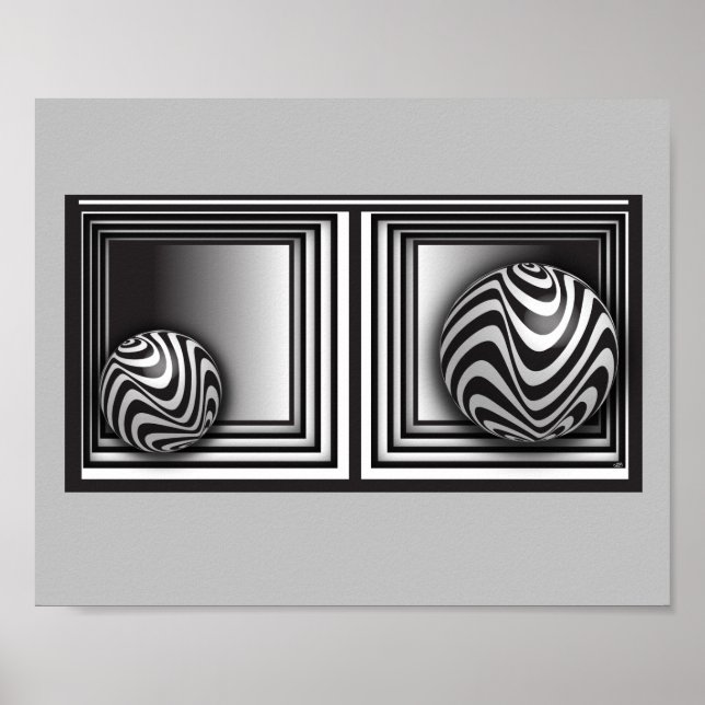 Optik durch Formen Poster (Vorne)