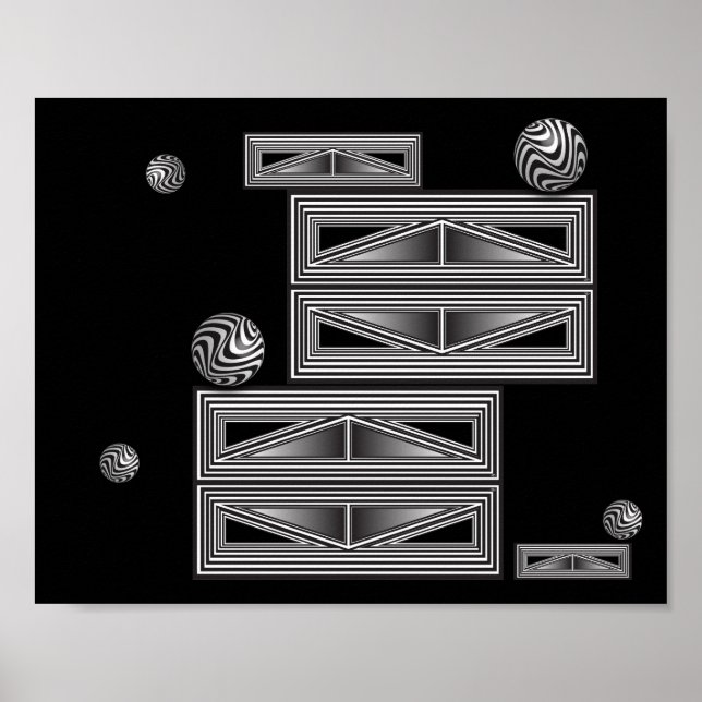 Optik durch Formen Poster (Vorne)