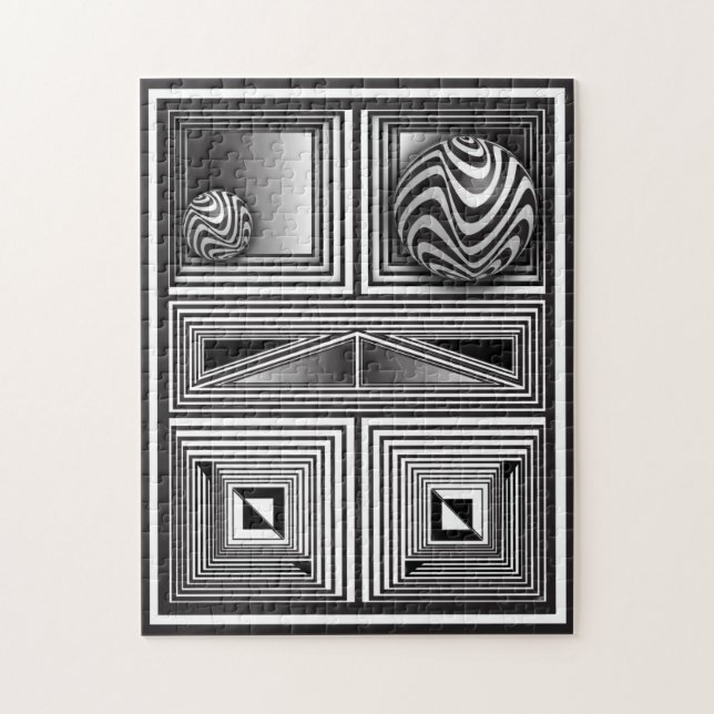 Optik durch Formen Puzzle (Vertikal)