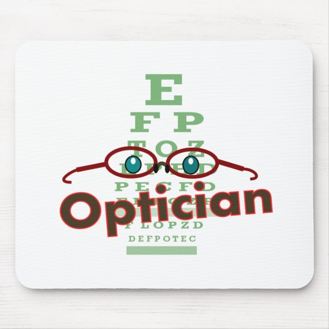 Optiker--Augendiagramm Geschenke Mousepad (Vorne)