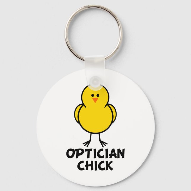 Optiker Chick Schlüsselanhänger (Vorderseite)
