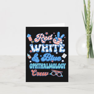 Optiker der Crew Red White Blue Ophthalmology 4. Karte