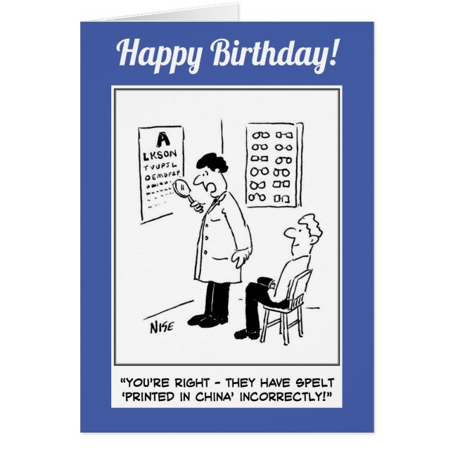 Optiker, der einen Augentest durchführt (Vorne)