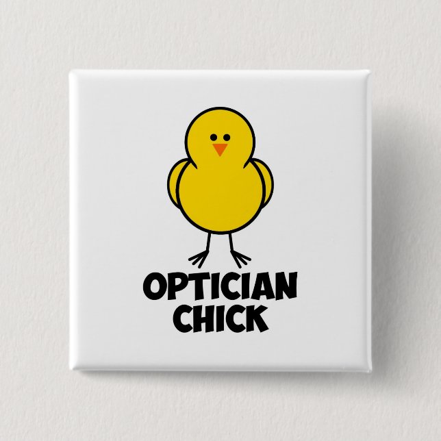 Optiker-Küken Button (Vorderseite)