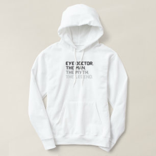 Optiker Optometriker-Augenarzt Typografie Hoodie