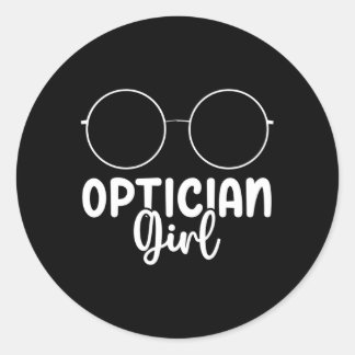 Optiker Runder Aufkleber