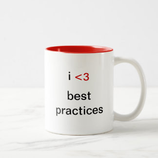 optimale Verfahren I <3 Zweifarbige Tasse