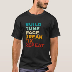 Optimieren Sie die Race Break Korrektur wiederholt T-Shirt
