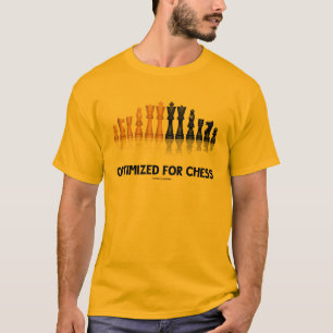 Optimiert für Schach-Reflektives Schach-Set T-Shirt