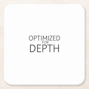 Optimiert für Tiefe Minimalistische Technik Rechteckiger Pappuntersetzer