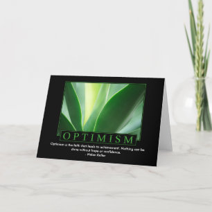 Optimismus Grußkarten Karte